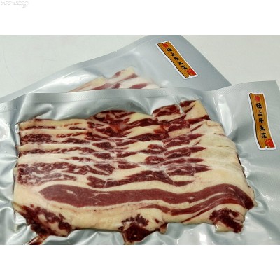 B24F  美國穀飼牛五花火鍋片(約225g/包，抽真空包裝)會員價HK$28.00/包，清貨特價$22/包(數量有限，售完即止)